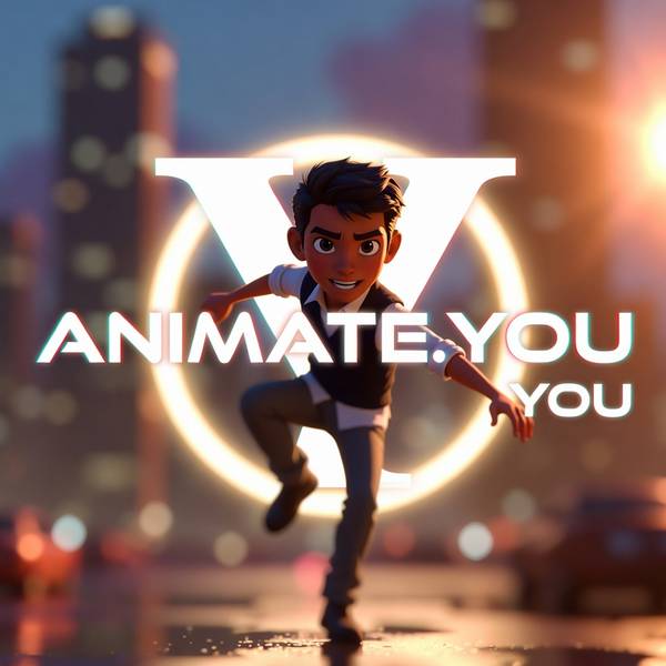 Smiling boy pointing animate.you