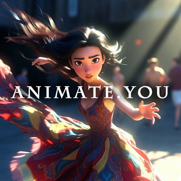 Animated dancer with animate.you branding